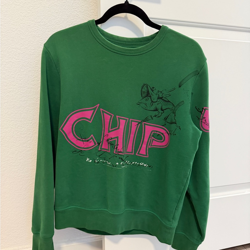 Burberry Fish and Chips Print Cotton Sweatshirt